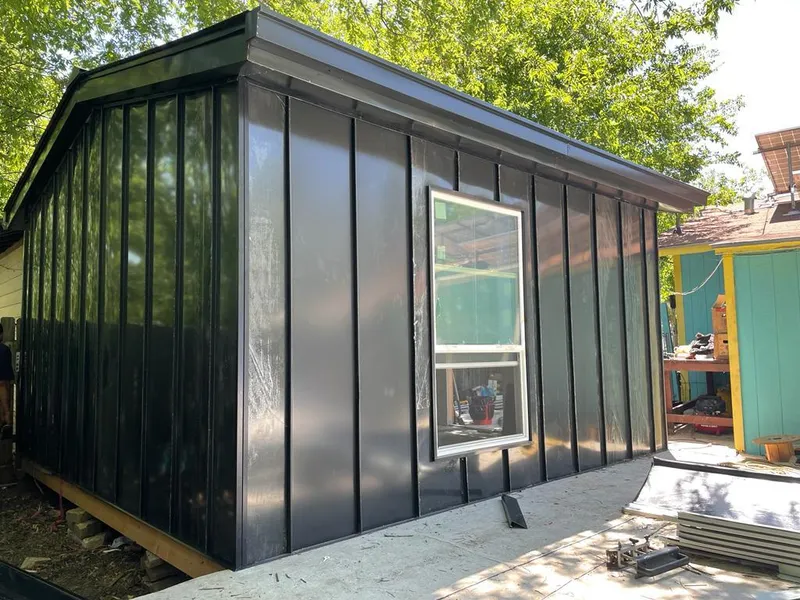 Black standing seam metal wall panels for Roof Inspection in Salmon Creek